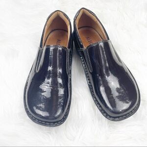Alegria Oz Choco Patent Leather Slip-On Shoes